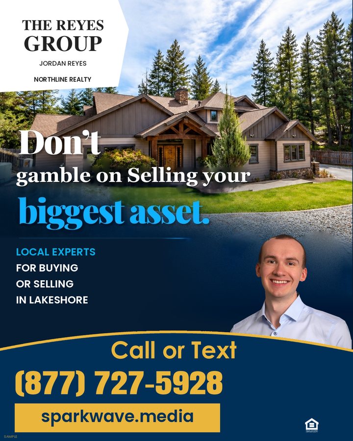 A craftsman home and Jordan Reyes portrait with the headline Don’t gamble on selling your biggest asset.